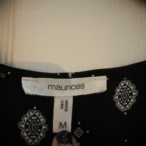 Black Patterned Dress - Picture 2 of 4